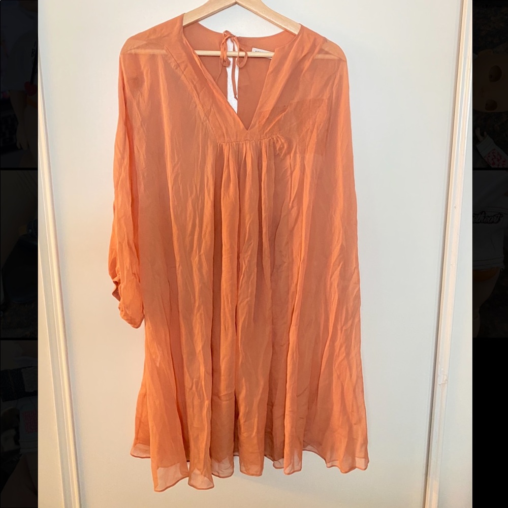 See by Chloe babydoll sheer dress/cover up